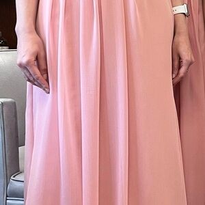Elegant One Shoulder Pink Dress